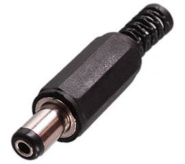 Разъем питания 5.5x2.1x9.5мм штекер Pro Legend пластик на кабель, PL2313 