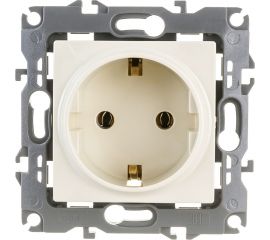 Розетка ЭРА 12-2001-02 2P E Schuko, 16A-250В, IP20, без м.лапок, 12, слоновая кость Б0014682 
