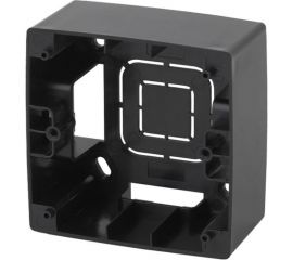 Коробка накладного монтажа ЭРА 12610106 1 пост, Эра 12, черный Б0043165 