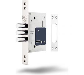 Врезной сувальдный замок KALE KILIT 257L, BS60, 28CP, 4K (75мм), w/o SP, w/o Ros, PB 257L0000040 