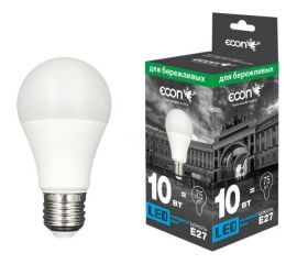 Светодиодная лампа ECON LED A 10Вт E27 6500K A60 ES 7110022 