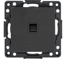 Механизм 1-местной розетки EKF PROxima Стокгольм, RJ-45, черный EZK01-035-10 