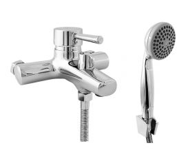 Смеситель для ванны СЛАВЕН с коротким литым изливом, переключатель флажковый, одноручный СЛ-ОД-Д30 