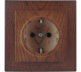 Розетка NILSON 1СП з/к орех Touran wood 24271017 