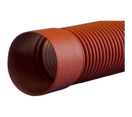 Двухслойная труба Политэк Ø117/100 SN8(6м) с раструбом 117100 