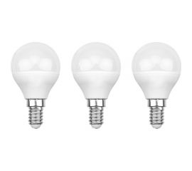 Светодиодная лампа REXANT 3 шт Шарик GL 9.5 Вт E14 4000 K нейтральный свет 604-038-3 