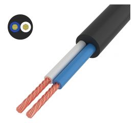 Провод ПВС REXANT 2x0,75 кв.мм черный 10 м ГОСТ 01-8031-10 