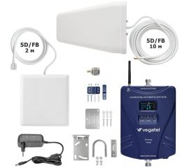 Усилитель сотовой связи и интернета Vegatel комплект TN-900 2G, 3G, 4G и антенна MultiSet R91790 