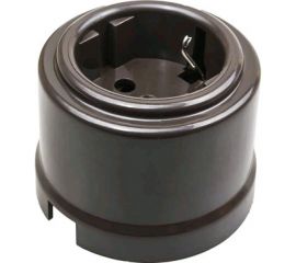 Розетка BIRONI Пластик Коричневый с заземлением B1-101-22 