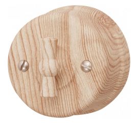 Выключатель Bironi 1кл. проходной, пластик, цвет Карельская Сосна B1-201-13 