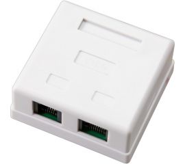 Комбинированная внешняя розетка REXANT RJ-45(8P-8C) + RJ-11(6P-4C), UTP 03-0120 