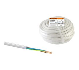 Провод TDM ПВС 4х2,5 ГОСТ 20м, белый SQ0118-0088 