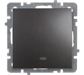 Механизм выключателя NILSON 1СП крестообразный Антрацит Touran/Alegra metallic 24160410 