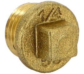 Заглушка с квадратом Н 1/4 латунная Uni-Fitt 608G0000 