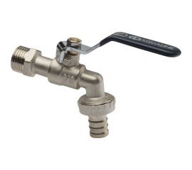 Шаровой кран AQUALINK водоразборный, под шланг, 3/4 W h ручка 3951 