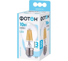 Светодиодная филаментная лампа ФОТОН LED FL A60 10W E27 4000K 23986 