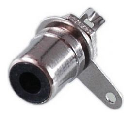 Разъем RCA гнездо Pro Legend металл на корпус, черный, PL2168 