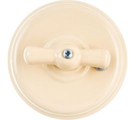 Поворотный выключатель Interior Electric керамика, слоновая кость, серия АРБАТ ВК003 