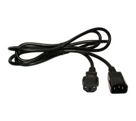 Шнур питания LANMASTER C13-C14, 3х0.75, 220В, 10А, черный, 1.8 метра LAN-PPM-10A-1.8 LAN-PP13/14-1.8-BK 