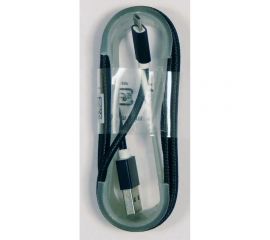 USB кабель Pro Legend micro USB, текстиль, черный, 1.4 м pl1285 