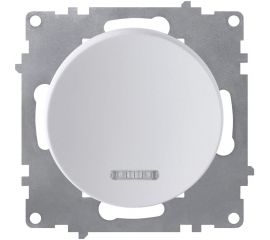 Одинарный выключатель с подсветкой OneKeyElectro, цвет белый 1E31701300 2172778 