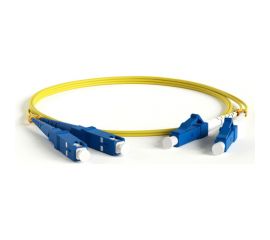 Патч-корд Hyperline FC-D2-9-LC/UR-SC/UR-H-15M-LSZH-YL волоконно-оптический (шнур) SM 9/125 45681 