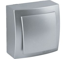 Выключатель NILSON 1ОП серебро Themis metallic 26131001 