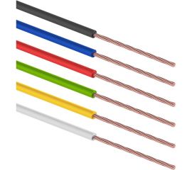 Набор автопроводов REXANT ПГВА Радуга 1x1,00 мм, 6 цветов по 3 метра 01-6549 