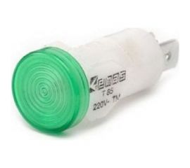 Сигнальная арматура Emas 14мм зеленая с лампой 220В S145NY 