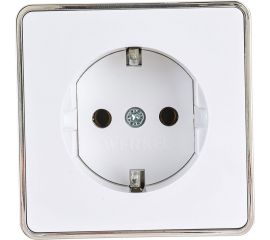 Розетка WERKEL W5071001 с заземлением Gallant белый a051584 