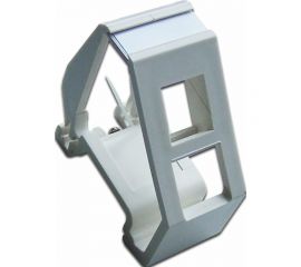 Рамка на DIN-рейку LANMASTER для установки модуля типа Keystone, белая LAN-DRF-1OK-WH 