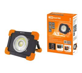 Переносной светодиодный прожектор TDM ФП6, 20 Вт, 1800 лм, Li-Ion 3,7 B 6,6 Aч, USB, SQ0350-0056 