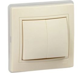 Выключатель IEK KVARTA 2кл ВС10-2-0-ККм-44 10А крем. KV-V20-10-44-K33 