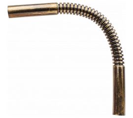 Соединительный угол Bironi плавный гофрированный для труб, пвх, цвет бронза BTU1-16-25-1 