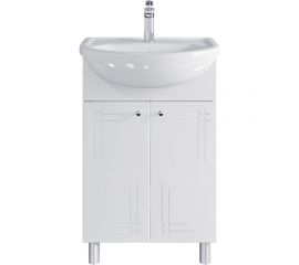 Комплект Sanstar напольная тумба Июнь 55 с раковиной Уют 55 335.1-1.4.1.КУЮТ 