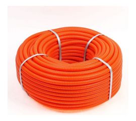 Гофрированная труба из ПНД REXANT с зондом d 16 мм оранжевая 100 м 28-0016-5 