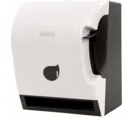 Диспенсер для полотенец в рулонах ЛАЙМА PROFESSIONAL ECO Н1 механический, с рычагом, белый 606549 