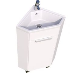 Тумба с раковиной 1Marka Penta 37x37Н 1д. Белый глянец Ц0000001635 