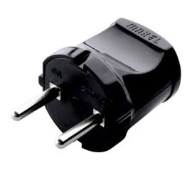 Электрическая вилка MAKEL без заземления, черный 10051 