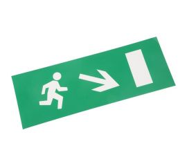 Наклейка REXANT Направление к эвакуационному выходу направо вниз, 120x320мм 74-0130-1 