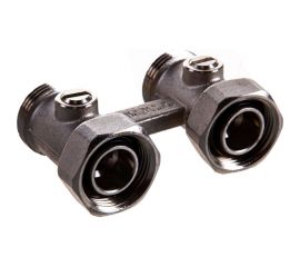 Радиаторный узел Tiemme НВ, 3/4""х3/4""ЕК, H-блок со встроенными кранами, 2-трубная система 3390001 