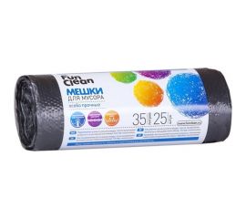 Мешки для мусора ""Особо прочные"" 35 л, 25 шт, черные, ролик Fun Clean 6396 