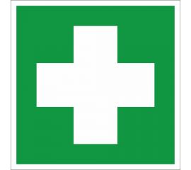Наклейка-знак медицинского назначения REXANT Аптечка первой медицинской помощи, 200x200мм 56-0071 