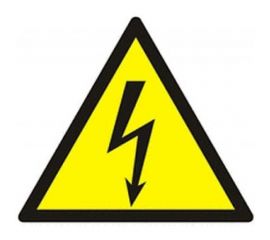 Символ Молния TDM треугольник 100х100х100мм SQ0817-0016 