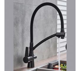 Смеситель для кухни MATRIX Filter SMF-323357/BZ 40 мм, 2 в 1, черный, с дополнительным краном для питьевой воды 0369 