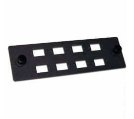Адаптерная панель LANMASTER на 8 SC адаптеров, для кроссов LAN-FOBM, черная LAN-APM-8SC 