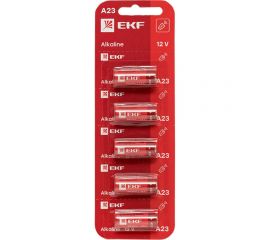 Алкалиновая батарейка EKF типа А23 для сигнализаций блистер 5шт. A23-BL5 