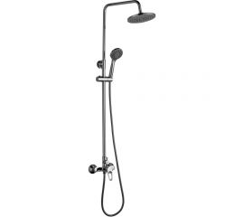 Смеситель Rossinka для душа с регулируемой высотой штанги и лейкой Тропический дождь B35-45 