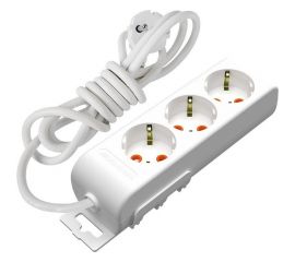 Удлинитель Mutlusan electric RI-TECH 3 гнезда с заземлением со шторками 3x1,0мм 5м 001 175 310002 05 00 