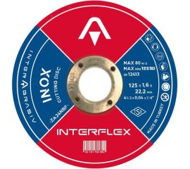 Круг отрезной по нержавеющей стали Inox 125х1.6х22.23 мм Interflex 4687202817955 